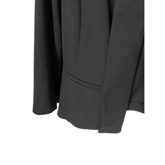 Anne Klein Women's Size XL Crop Blazer Black Jacket 4 Button 3/4 Sleeve (B8) - Picture 4 of 7